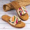Jig&Sid Vibrant Weave Toe-Ring Flats