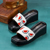 Jig&Sid Midnight Watermelon Wedge Slides