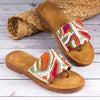 Jig&Sid Tropical Vibe Toe-Ring Flats