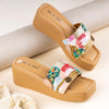 Jig&Sid Sunset Sparkle Wedge Slides