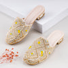 Jig&Sid Regal Diamond Embellished Mules
